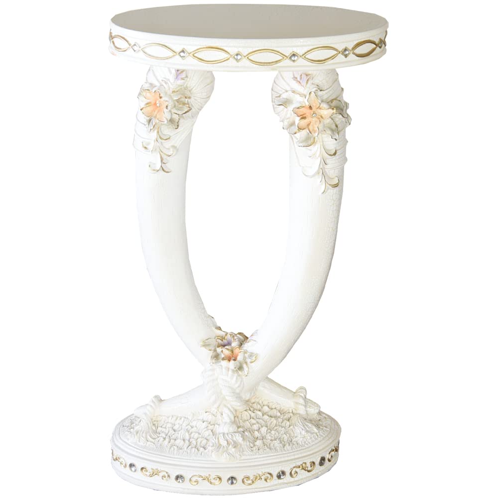 Amazon｜ロココ調 象牙風のテーブル WH【ロココ調 Rococo